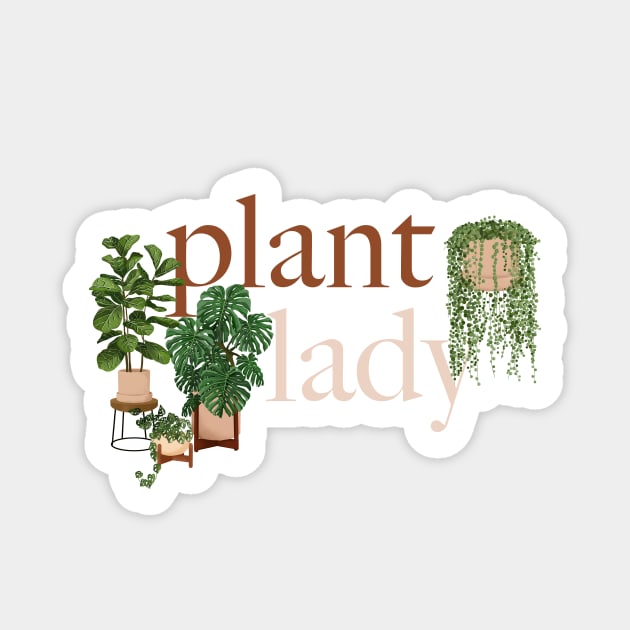 Plant Lady Illustration 3 Sticker by gusstvaraonica